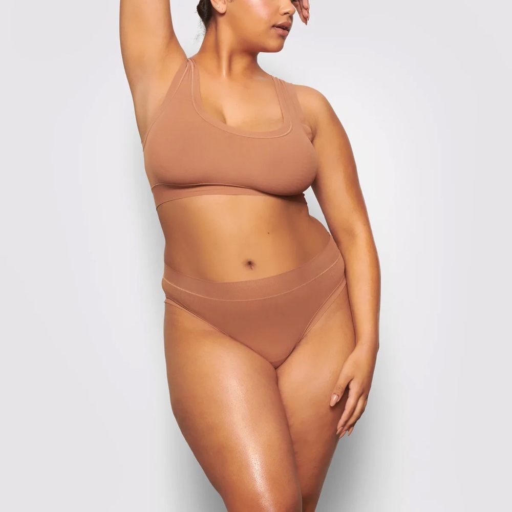 SKIMS Summer Mesh Brief in Sienna!! Super comfy, brand new with tag!